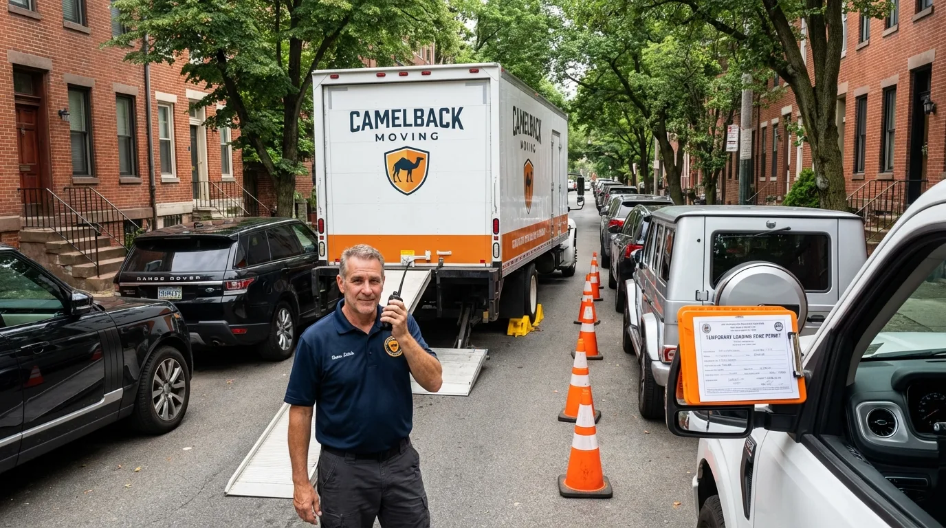 City street loading permit setup in East Islip, NY